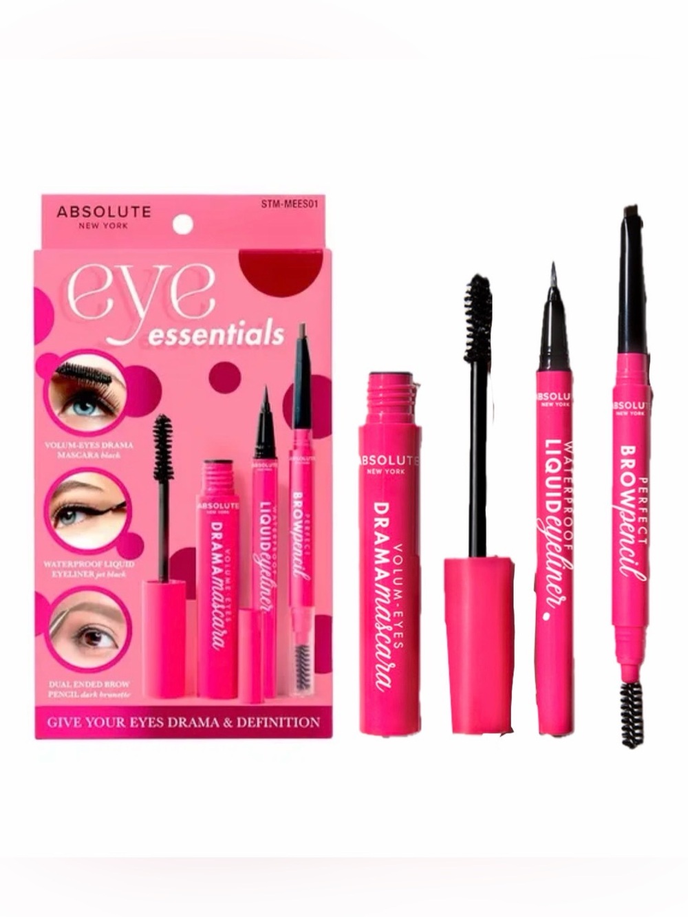 NIB Eye Essentials 3-Piece Makeup Kit